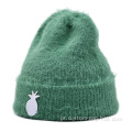 Chapéus de gorro de malha mohair de inverno